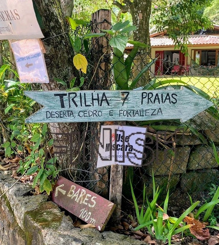 chalé confortável, cond. reservado - 5min da praia