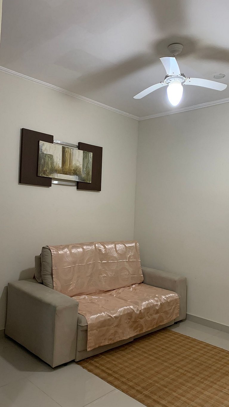 loft p/ casal ou família, piscina, 5 min da praia