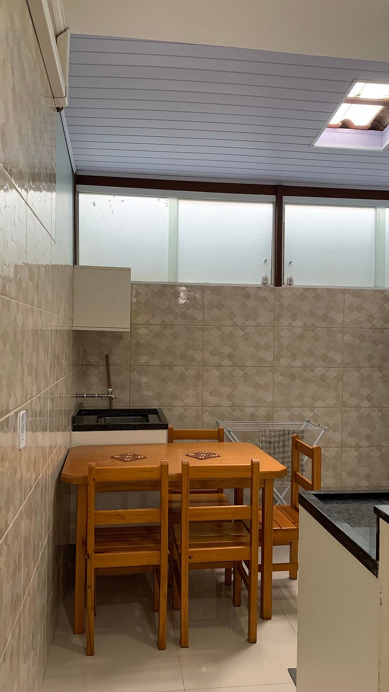 loft p/ casal ou família, piscina, 5 min da praia