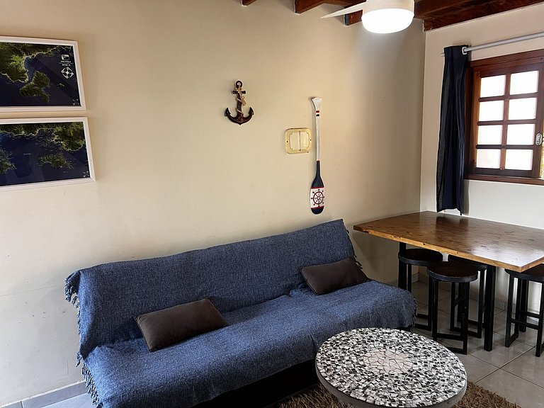 chalé confortável, cond. reservado - 5min da praia