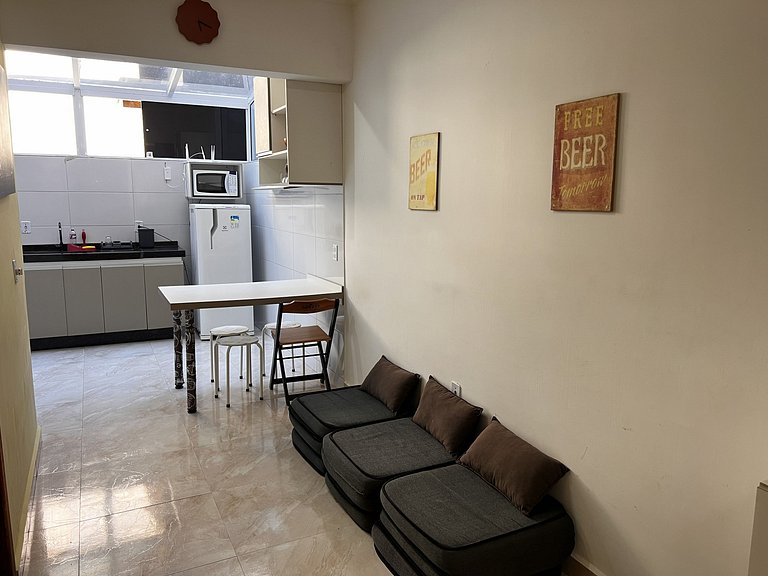 Ideal p/ casal ou família, conforto, piscina e perto da prai