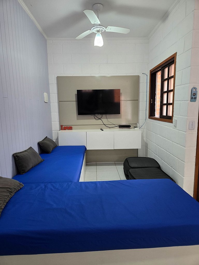 H1 Apartamento amplo perto da praia com piscina